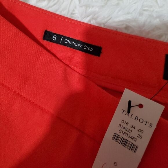 Talbots Chatham crop pants sz 6 NWT - Picture 5 of 7